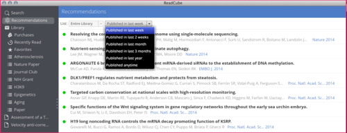 legacy recommendations in readcube
